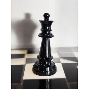 New Black Large Resin Decorative Bishop Chess Pieces Room Decor